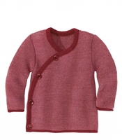 Disana Melange-Jacke 74/80 bordeaux-rose
