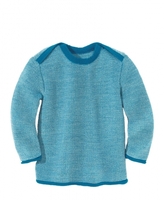 Disana Melange-Pullover 50/56 blau-natur