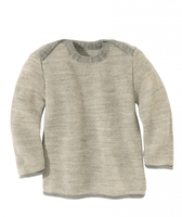 Disana Melange-Pullover 50/56 grau-natur