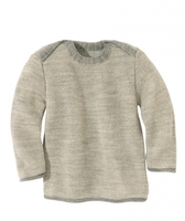 Disana Melange-Pullover 74/80 grau-natur