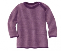 Disana Melange-Pullover 74/80 pflaume-rose