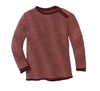 Disana Melange-Pullover Cassis-Rosé Gr. 74/80