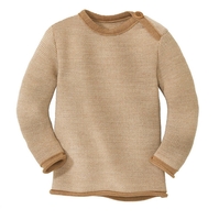 Disana Melange-Pullover Karamell-Natur Gr. 62/68