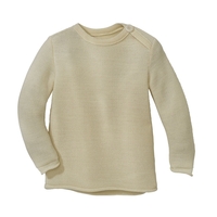 Disana Melange-Pullover Natur Gr. 86/92