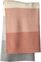 Disana Merino Strickschurwolldecke rose/natur 100x80cm