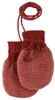 Disana Strick-Handschuhe Gr.0 bordeaux-rose