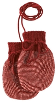 Disana Strick-Handschuhe Gr.0 bordeaux-rose