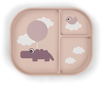 Done by Deer Foodie Compartment Plate Happy Clouds Powder