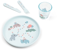 Done by Deer Foodie Dinner Set Celebration Blue