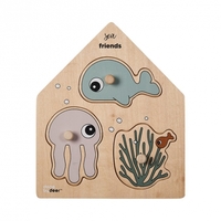 Done by Deer Holzsteckpuzzle Sea Friends