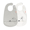 Done by Deer Lätzchen mit Klettverschluss Deer Friends grey 2er Pack