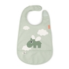 Done by Deer Lätzchen mit Klettverschluss Happy Clouds green