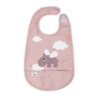 Done by Deer Lätzchen mit Klettverschluss Happy Clouds powder