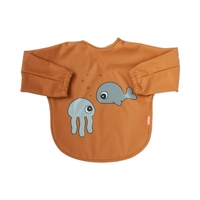 Done by Deer Lätzchen mit Ärmeln 6-18m Sea friends mustard/grey