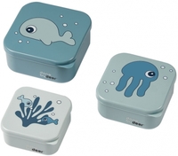 Done by Deer Snackboxset Sea Friends blue 3er Pack