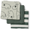 Done by Deer Spucktuch 3-Pack Deer Friends grün