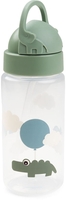 Done by Deer Straw Bottle Happy Clouds - Green