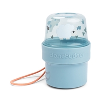 Done by Deer To Go 2-Way Snack Container Small - Tiny Farm Blau