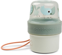 Done by Deer To Go 2-Way Snack Container small Birdee grün