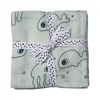 Done by Deer Wickeltuch 2-Pack Sea Friends blau 120x120cm