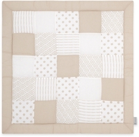Emma & Noah Krabbeldecke,  Patchwork Essential Beige,  140x140cm