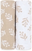 Emma & Noah Mullwindeln 2er Set,  Floral Sand