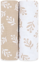 Emma & Noah Mullwindeln 2er Set,  Floral Sand