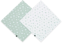 Emma & Noah Mullwindeln 2er Set,  Punkte Mint