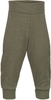 Engel Natur Merino/Seide Babyhose lang mit Nabelbund GOTS 50/56 olive