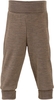 Engel Natur Merino/Seide Babyhose lang mit Nabelbund GOTS 62/68 walnuss