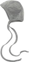 Engel Natur Merino/Seide Babyhäubchen GOTS 62/68 hellgrau melange