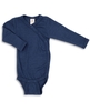 Engel Natur Merino/Seide Langarm Babybody GOTS 62/68 marine