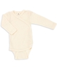 Engel Natur Merino/Seide Langarm Babybody GOTS 62/68 natur