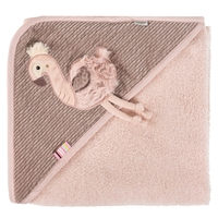 Fehn Kapuzenbadetuch Flamingo