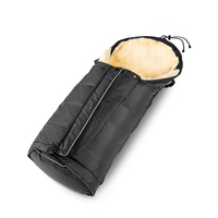 Fellhof Kinderwagenlammfellfußsack Hochsölden black