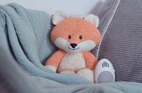 Flow Stofftier mit Musikbox Robin der Fuchs orange