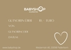 Geschenkgutschein Babyshop Wert 10, -€