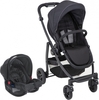 Graco Travelsystem Evo Kinderwagen und Graco SnugRide black/grey