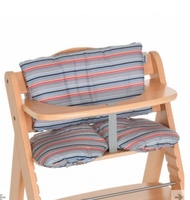 Hauck Hochstuhlauflage Deluxe multi stripe grey