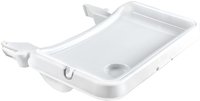 Hauck Tray Essbrett für Alpha inkl. abnehmbares Tablett weiß