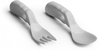 Herobility Eco Baby Löffel und Gabel mist grey