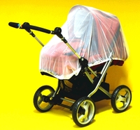Insektennetz für Kinderwagen geschlossen weiß
