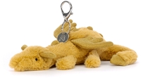 Jellycat Golden Dragon Bag Charm 22cm