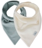 Jollein Lätzchen Bandana Velvet Rib Sea Green / Ivory,  2-Pack