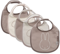 Jollein Lätzchen Jersey Wasserdicht Miffy and Friends,  5-Pack