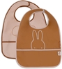 Jollein Lätzchen Wasserdicht Miffy Peekaboo Wild Rose,  2-Pack
