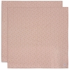 Jollein Spucktuch Hydrophill 115x115cm Miffy Silhouettes Wild Rose,  2-Pack