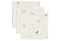 Jollein Spucktuch Hydrophill 31x31cm Roarsome,  3-Pack