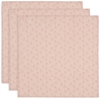 Jollein Spucktuch Hydrophill 70x70cm Miffy Silhouettes Wild Rose,  3-Pack
