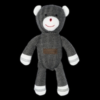 Juddlies Design Cottage Collection - Rassel Baumwolle (Bio) - Bär - Bear Black